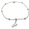 Sterling Silver Initial Anklet
