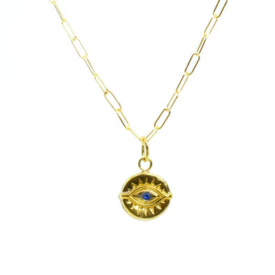 Double Sided Evil Eye Necklace
